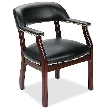 Lancaster Collection Guest Chair With Mahogany Frame